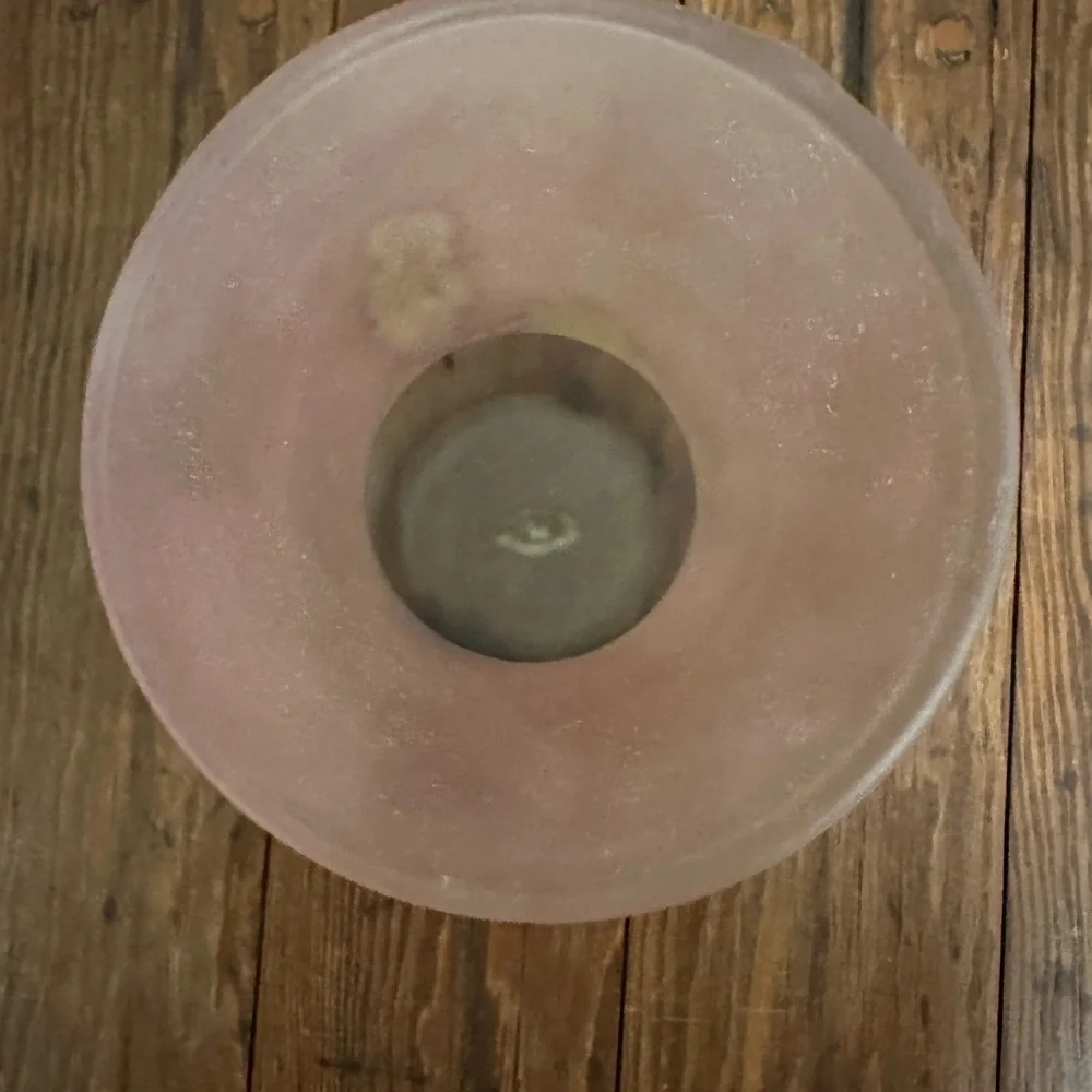 Elegant Pink and Gold Simron Vase